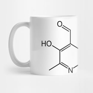 Vitamin B6 Pyridoxal Phosphate C8H10NO6P Molecule Mug